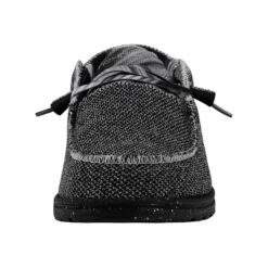 Heydude Hey Dude Men's Wally Sox TriFans Black -Heydude 112563362 WALLY SOX TRI FANS BLACK AND SILVER LEFT 4