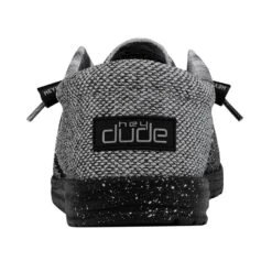 Heydude Hey Dude Men's Wally Sox TriFans Black -Heydude 112563362 WALLY SOX TRI FANS BLACK AND SILVER LEFT 5