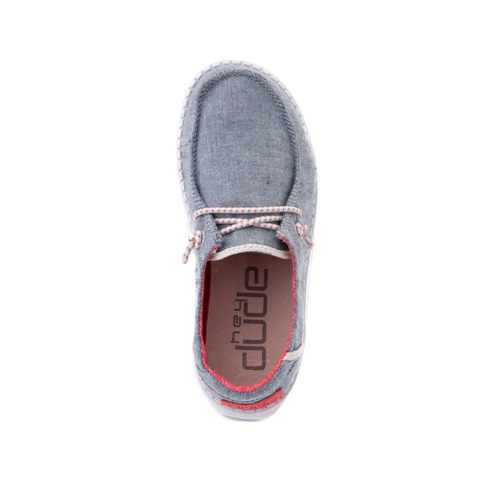 Heydude Hey Dude Wendy Youth Chambray Braid Indigo 4 Heydude Hey Dude Wendy Youth Chambray Braid Indigo - Image 4