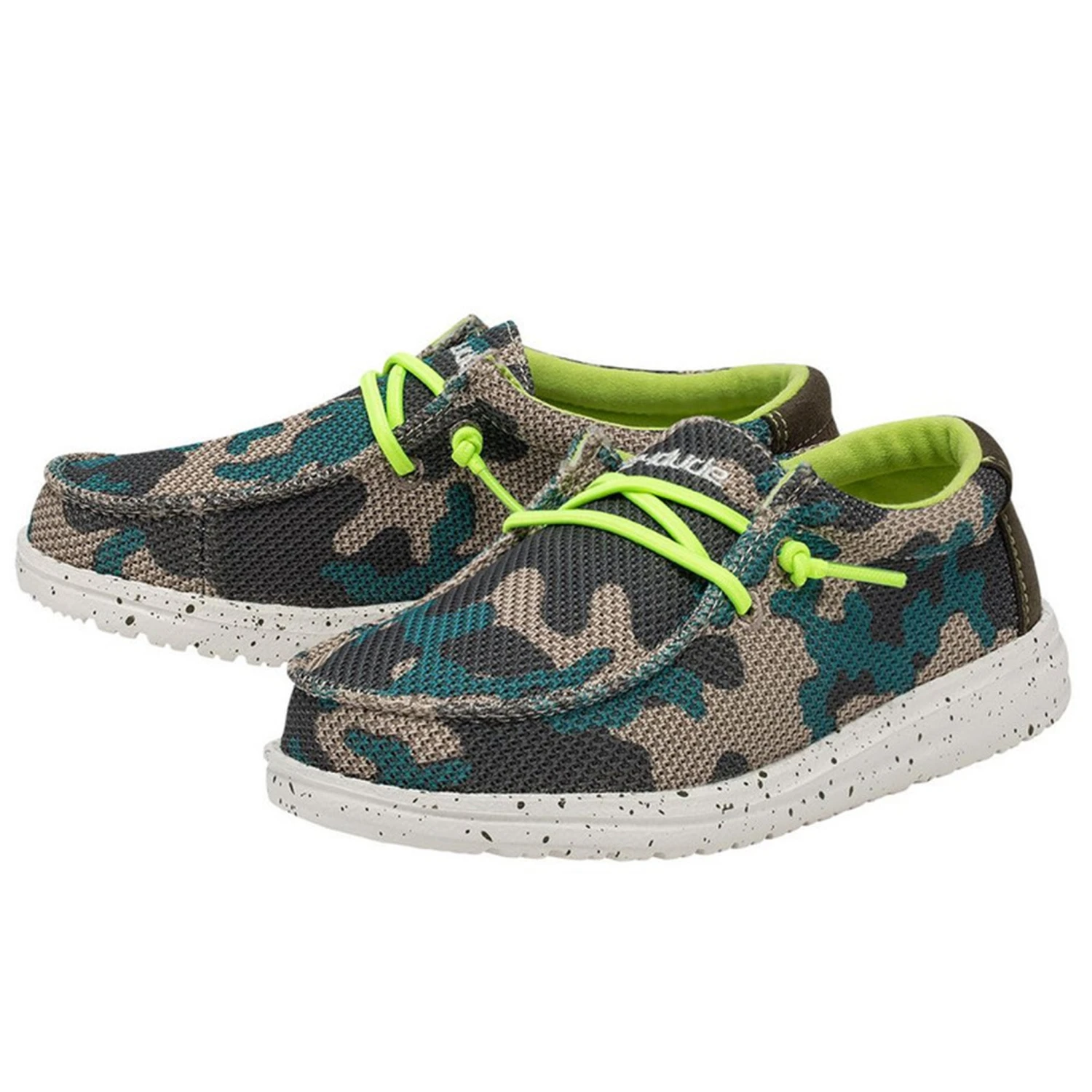 Heydude Hey Dude Youth Wally Sox Taupe Camo 2 Heydude Hey Dude Youth Wally Sox Taupe Camo - Image 2