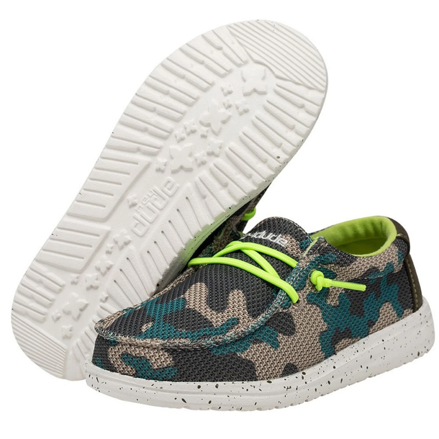 Heydude Hey Dude Youth Wally Sox Taupe Camo 3 Heydude Hey Dude Youth Wally Sox Taupe Camo - Image 3