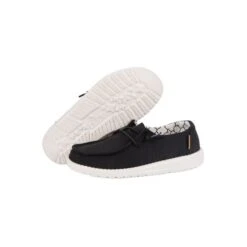 Heydude Hey Dude Wendy Toddler Linen Black Kid's Casual Shoe 5 Heydude Hey Dude Wendy Toddler Linen Black Kid's Casual Shoe -Heydude 160024987 wendy toddler linen black 03