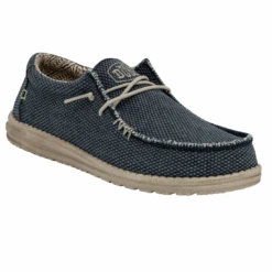Heydude Hey Dude Men's Wally Braided Blue Night -Heydude 40003 4NM WALLBRAIDED BLUENIGHT RIGHTANGLE