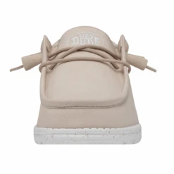 Heydude Hey Dude Men's Wally Slub Canvas Natural -Heydude 40009 106 WALLYSLUBCANVAS NATURAL LEFTFRONT