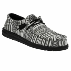 Heydude Hey Dude Wally Serape Black Gravel -Heydude 40017 0YB WALLYSERAPE BLACKGRAVEL RIGHTANGLE