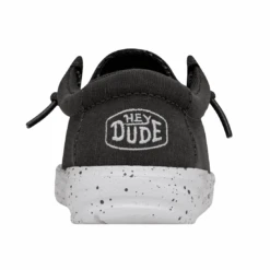 Heydude Hey Dude Wally Toddler Slub Canvas Dark Grey 11 Heydude Hey Dude Wally Toddler Slub Canvas Dark Grey -Heydude 40029 029 WALLYTODDLERSLUBCANVAS DARKGREY RIGHTBACK