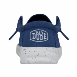 Heydude Hey Dude Wally Toddler Slub Canvas True Blue -Heydude 40029 428 WALLYTODDLERSLUBCANVAS TRUEBLUE RIGHTBACK