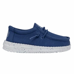 Heydude Hey Dude Wally Toddler Slub Canvas True Blue -Heydude 40029 428 WALLYTODDLERSLUBCANVAS TRUEBLUE RIGHTSIDE