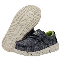 Heydude Hey Dude Wally Toddler Stretch Speckled Navy -Heydude 40035 4MP WALLYTODDLERSTRETCH NAVYSPECKLE PAIRBOTTOM