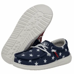 Heydude Hey Dude Youth Wally American Flag -Heydude 40046 9CW WALLYYOUTHPATRIOTIC AMERICANFLAG PAIRBOTTOM