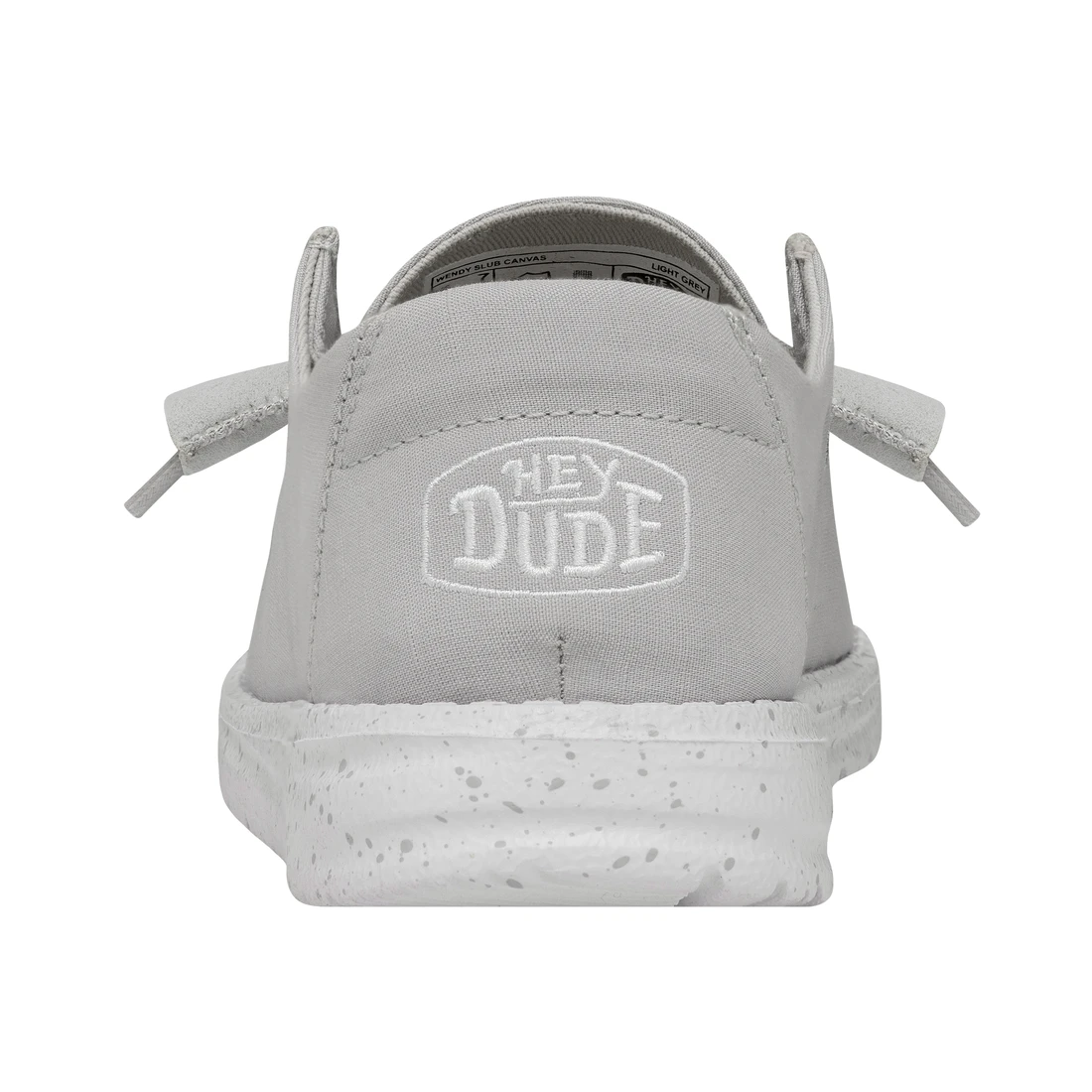 Heydude Hey Dude Wendy Slub Canvas Light Grey 3 Heydude Hey Dude Wendy Slub Canvas Light Grey - Image 3