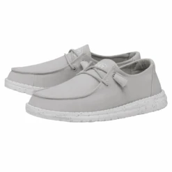 Heydude Hey Dude Wendy Slub Canvas Light Grey