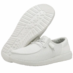 Heydude HEY DUDE WENDY FUNK MONO WHITE 12 Heydude HEY DUDE WENDY FUNK MONO WHITE -Heydude 40065 100 WENDYFUNKMONO WHITE PAIRBOTTOM 1