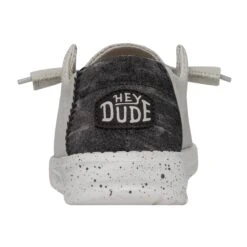 Heydude Hey Dude Wendy Woven Light Grey -Heydude 40098 007 WENDYWOVEN LIGHTGREY LEFTBACK