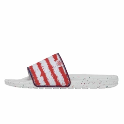 Heydude Hey Dude Chandler Knit Flag Slides -Heydude 40114 1JR CHANDLERKNIT FLAG LEFTSIDE