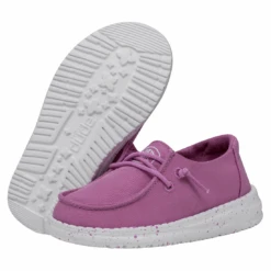 Heydude Hey Dude Wendy Toddler Slub Violet 10 Heydude Hey Dude Wendy Toddler Slub Violet -Heydude 40144 508 WENDYTODDLERSLUBCANVAS VIOLET PAIRBOTTOM