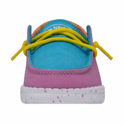 Heydude Hey Dude Wendy Toddler Slub Color Block -Heydude 40144 9CI WENDYTODDLERSLUBCANVAS COLORBLOCK LEFTFRONT