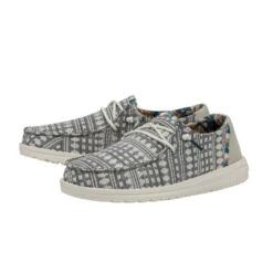 Heydude Hey Dude Women's Wendy Boho Embroidery Grey