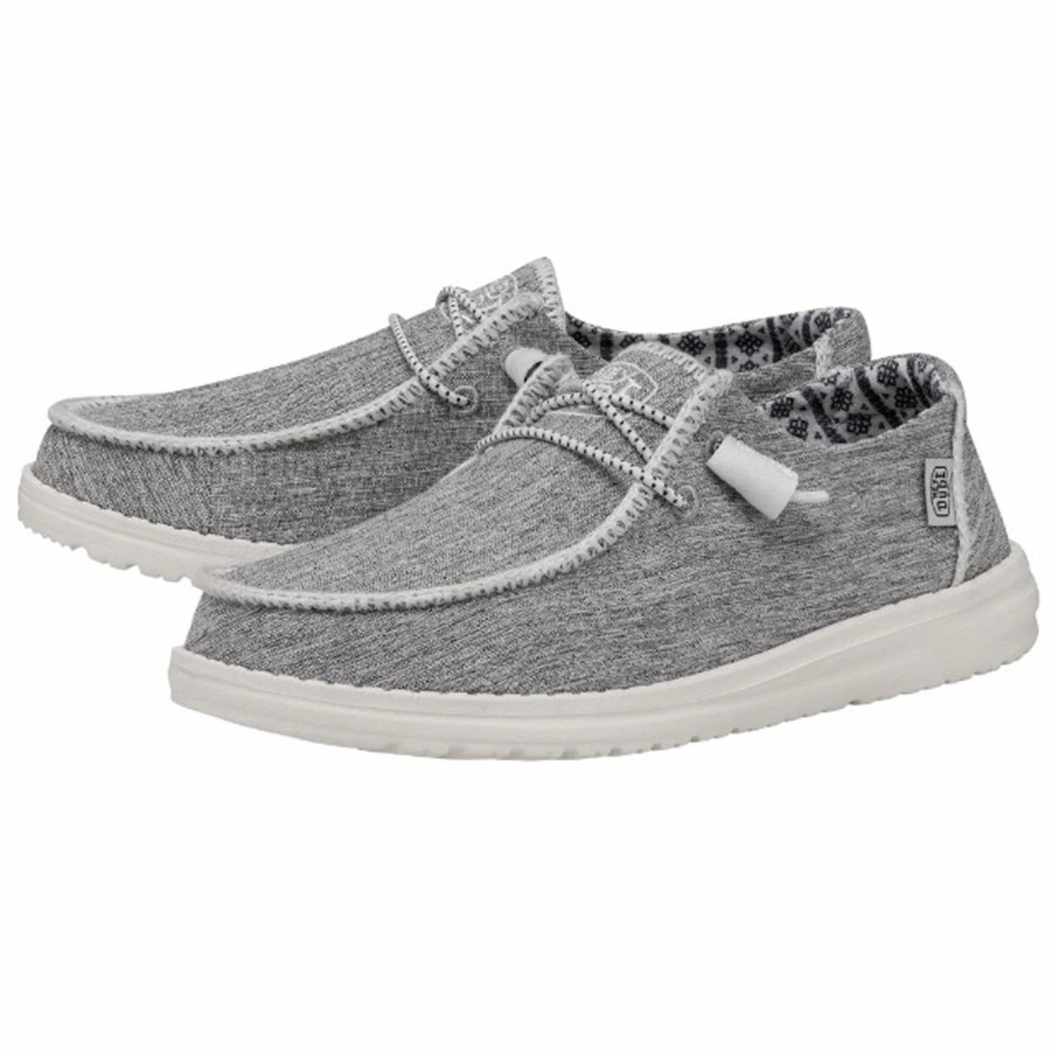 Heydude Hey Dude Women's Wendy White Boho Stitch White Melange 1 Heydude Hey Dude Women's Wendy White Boho Stitch White Melange