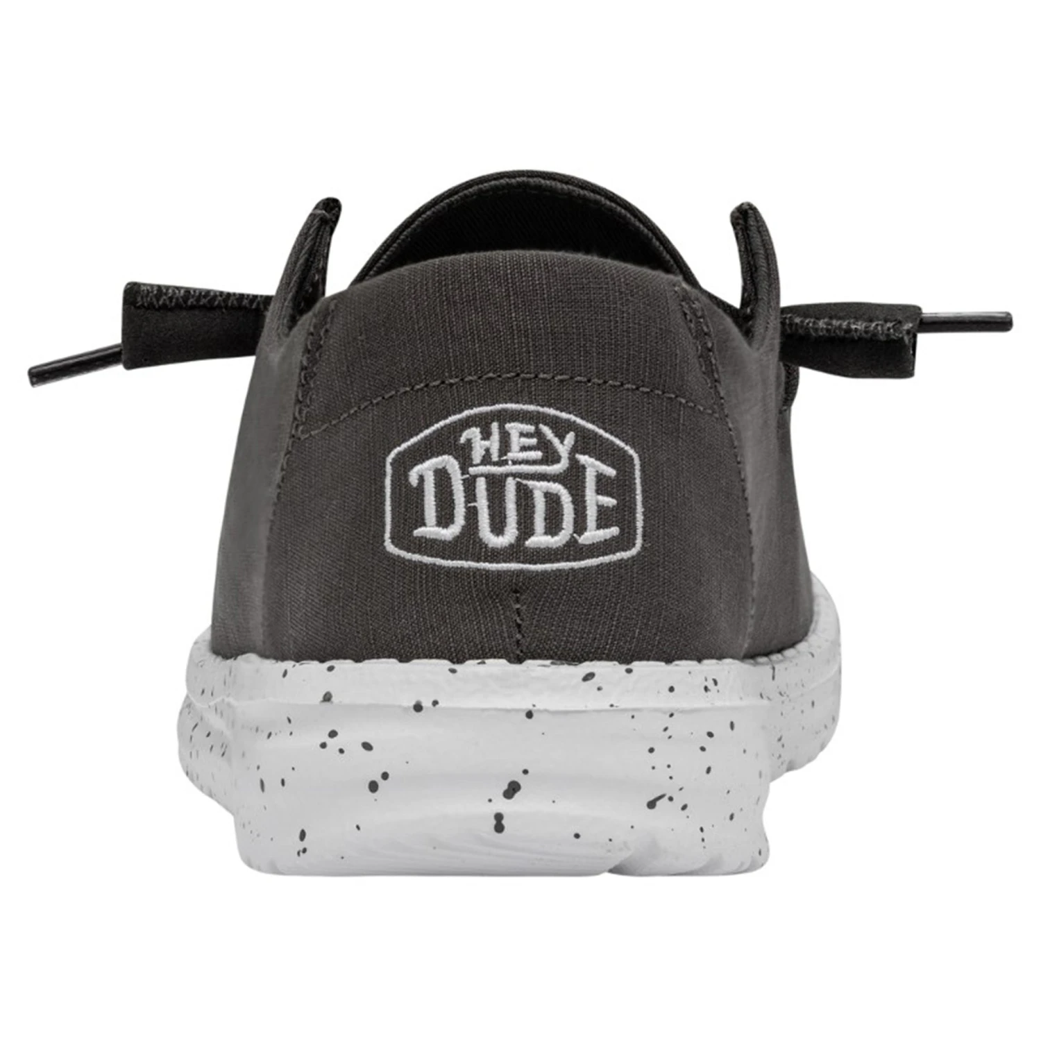 Heydude Hey Dude Women's Wendy Slub Canvas Dark Grey Shoes 8 Heydude Hey Dude Women's Wendy Slub Canvas Dark Grey Shoes - Image 8