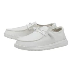 Heydude Hey Dude Women's Wendy Slub Canvas White Shoes