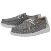 Heydude Hey Dude Women's Wendy Boho Embroidery Dark Grey Shoes