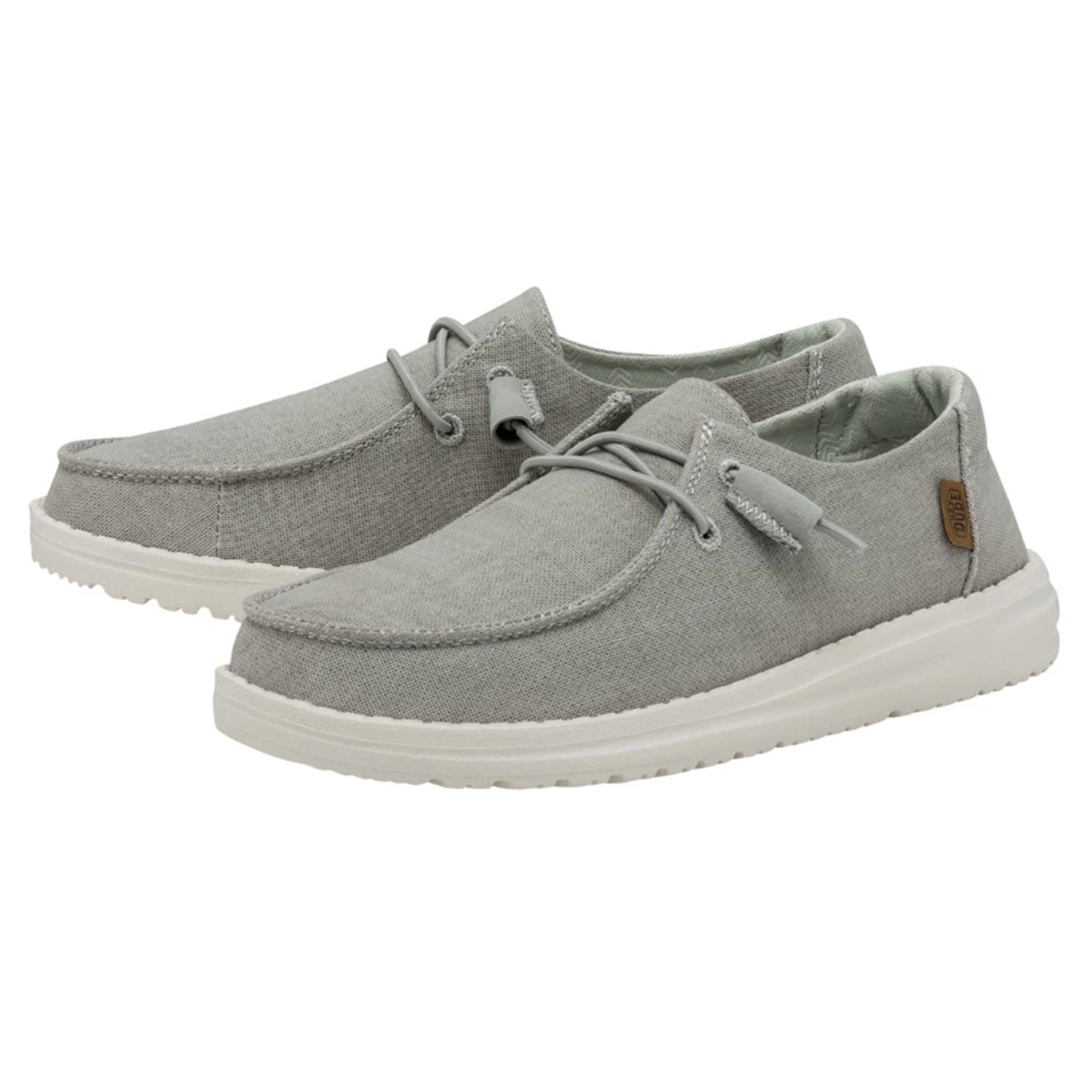 Heydude Hey Dude Light Grey Chambray Wendy Shoe 1 Heydude Hey Dude Light Grey Chambray Wendy Shoe