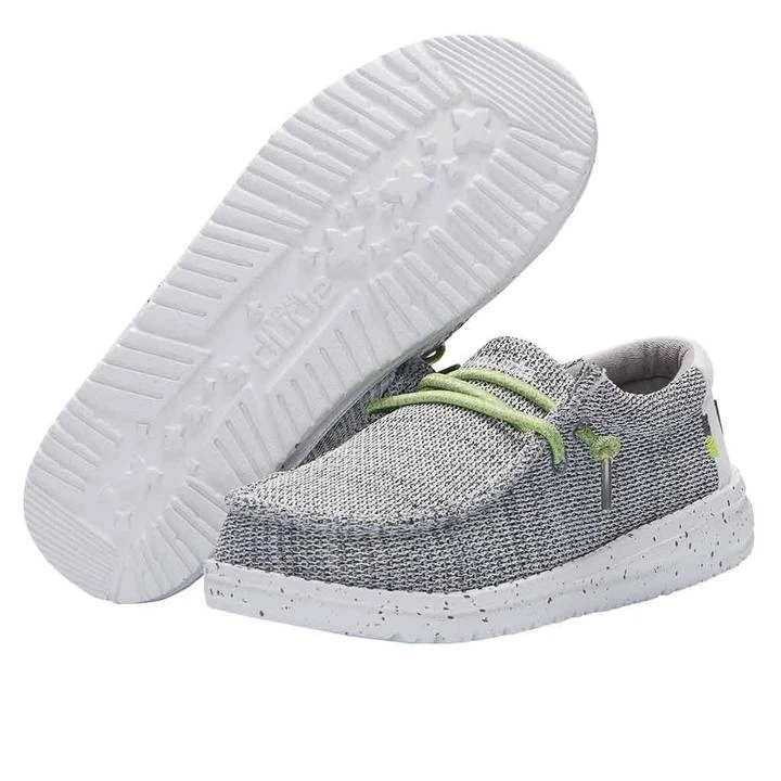 Heydude Hey Dude Youth Wally Stone White 2 Heydude Hey Dude Youth Wally Stone White - Image 2